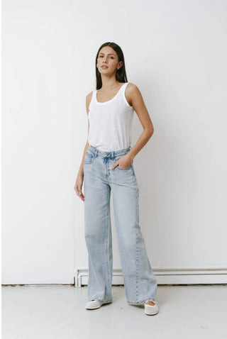 Gracie Twisted Jeans by Seventy Mochi - Austin (Light Blue)