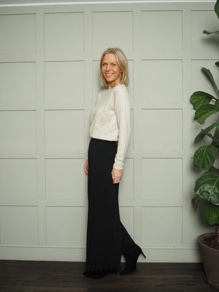 Nixi Pleated Culottes - Black, Camel, Green, Navy Blue, Pink