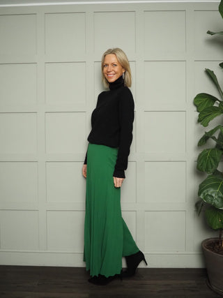 Nixi Pleated Culottes - Black, Camel, Green, Navy Blue, Pink