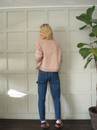 Kate Tapered Leg Jeans - Dark Blue Denim