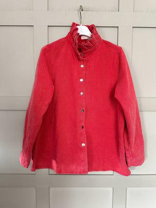 Jaime Denim Shirt/Shacket - Chocolate, Denim Blue