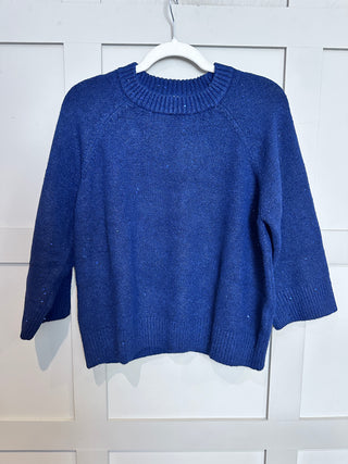 Nova Jumper with Sequin Detail by Saint Tropez - Navy Blue