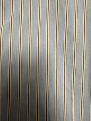 Bibi Striped Ruffle Blouse with Shirred Cuffs - Baby Blue, Mint Green, Off White and Pink Blue