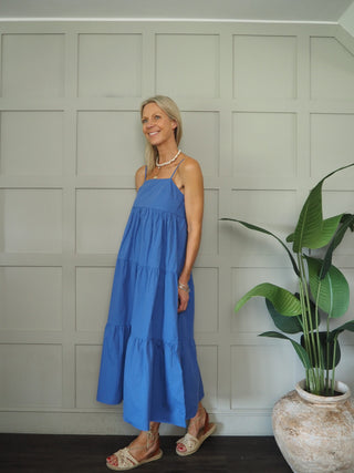 Melanie Sundress - Blue, White