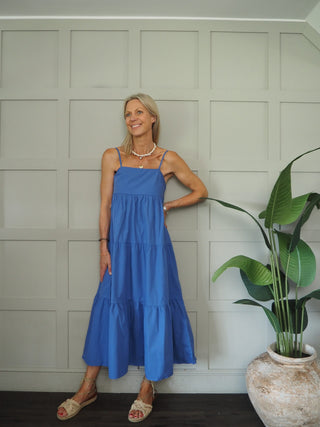 Melanie Sundress - Blue, White