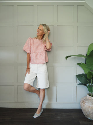 Selino Denim Bermuda Shorts by Soaked - Off White
