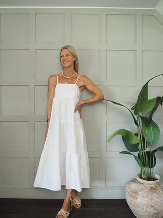 Melanie Sundress - Blue, White