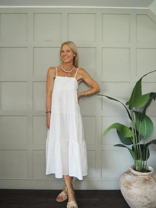 Melanie Sundress - Blue, White