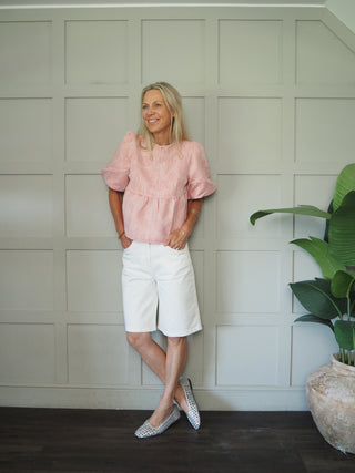 Selino Denim Bermuda Shorts by Soaked - Off White