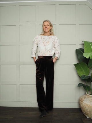 Ariya Blouse with Cropped Sleeves by Soaked - Off White