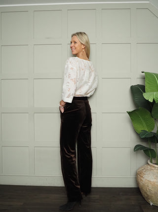 Ariya Blouse with Cropped Sleeves by Soaked - Off White