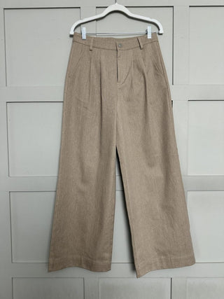 Iggy Wide Leg Jeans by Saint Tropez - Biscuit