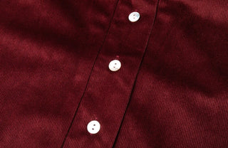 Ravenswood Blouse with Pleated Collar - Burgundy