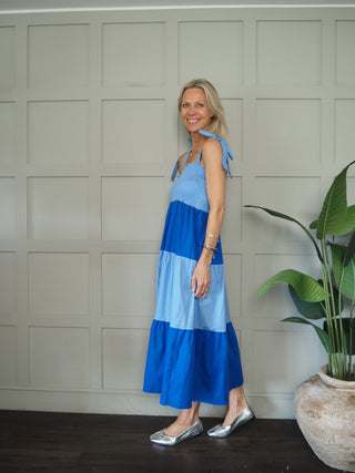 Torquay Sundress - Royal Blue/Sky Blue