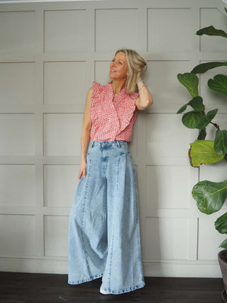 Rosanna Sleeveless Blouse by Frnch - Cream