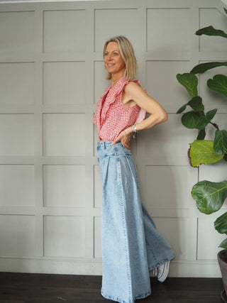 Rosanna Sleeveless Blouse by Frnch - Cream