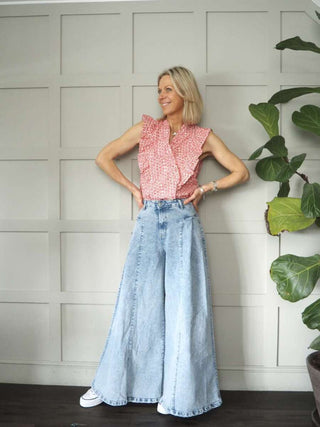 Rosanna Sleeveless Blouse by Frnch - Cream