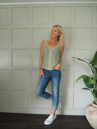 Hanwell Cotton Mix Vest - Black, Khaki, Navy Blue, Rusty Red