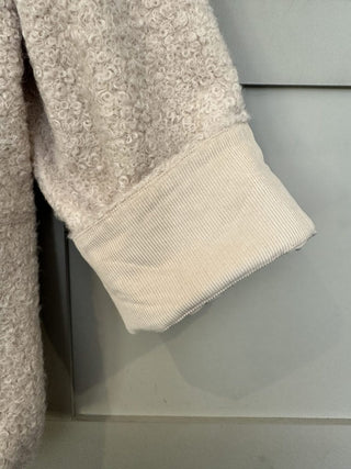 Inley Relaxed Fit Teddy Jacket By Saint Tropez - Oatmeal