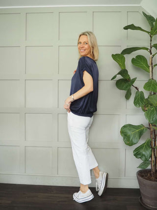 Soffyns Cropped Trousers by Part Two - Black, White