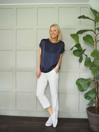 Soffyns Cropped Trousers by Part Two - Black, White