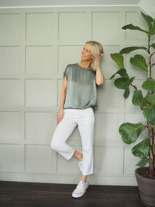 Soffyns Cropped Trousers by Part Two - Black, White