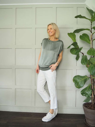 Soffyns Cropped Trousers by Part Two - Black, White