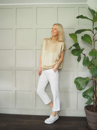 Soffyns Cropped Trousers by Part Two - Black, White