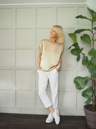 Soffyns Cropped Trousers by Part Two - Black, White