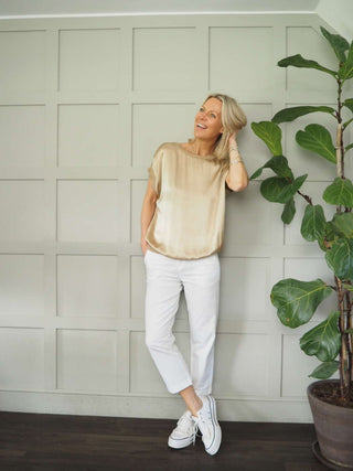 Soffyns Cropped Trousers by Part Two - Black, White