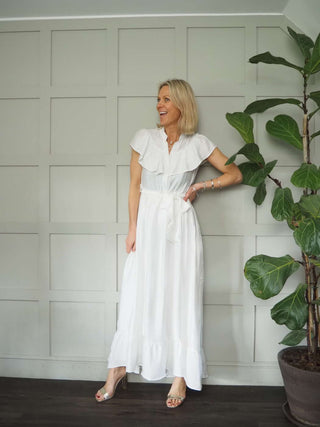 Morello Sleeveless Maxi Dress - Black, Khaki, Off White, Red