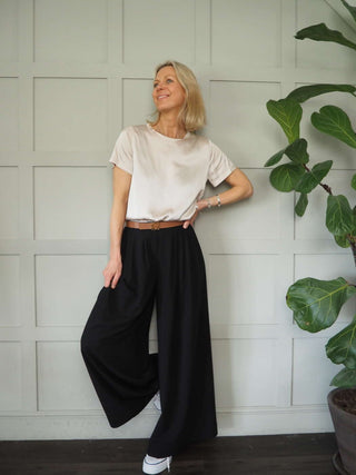 Nara Silk Mix Short Sleeved T-Shirt - 6 Colours