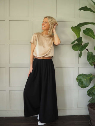 Nara Silk Mix Short Sleeved T-Shirt - 6 Colours