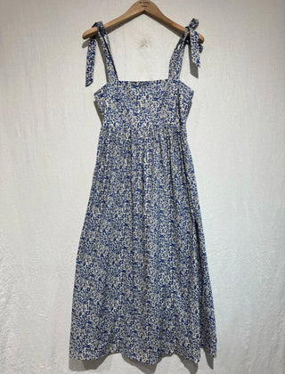 Livvy Floral Sundress - Blue/Off White