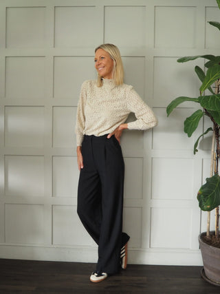 Witt Classic Tailored Trousers with High Waist &amp; Pleated Front - 5 Colours