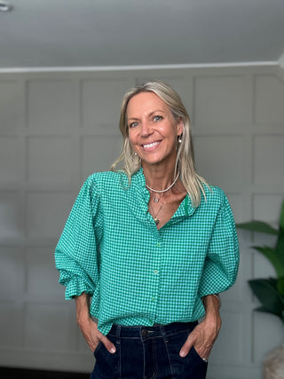 Olivia Gingham Blouse - 8 Colours