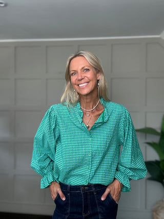 Olivia Gingham Blouse - 8 Colours