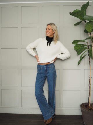 Frenchie Cashmere Mix Knitted Mini Scarf - 11 Colours