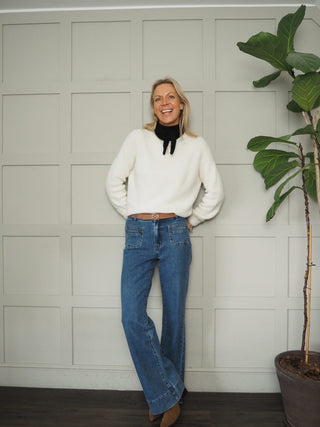 Frenchie Cashmere Mix Knitted Mini Scarf - 11 Colours