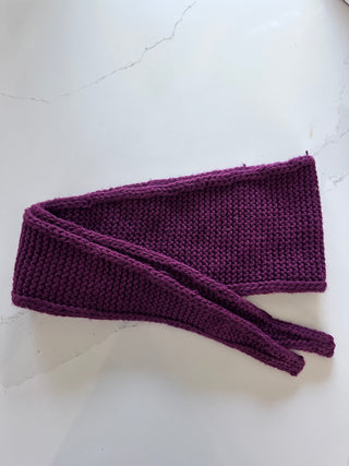 Frenchie Cashmere Mix Knitted Mini Scarf - 16 Colours