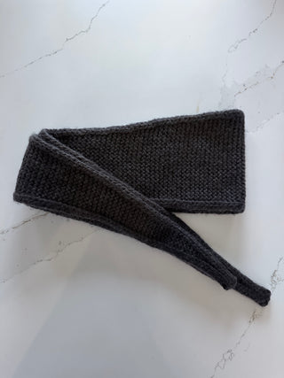 Frenchie Cashmere Mix Knitted Mini Scarf - 16 Colours