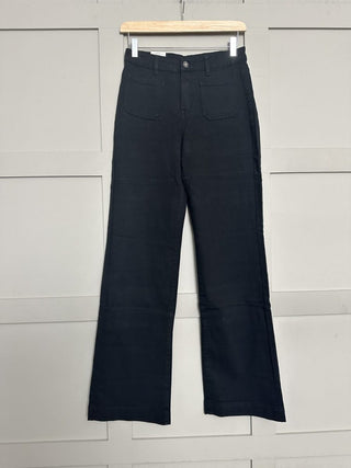 Violetta Skinny Flare Bootcut, Mid Rise Jeans with Square Front Pockets - Black, Dark Indigo, Denim Blue, Ecru, Grey, Khaki
