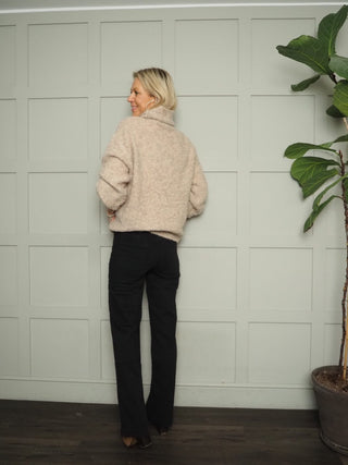 Violetta Skinny Flare Bootcut, Mid Rise Jeans with Square Front Pockets - Black, Dark Indigo, Denim Blue, Ecru, Grey, Khaki