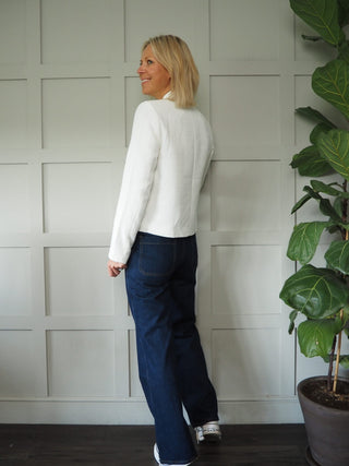 Valentine Lined Boucle Blazer with Gold Buttons and Pockets - 5 Colours