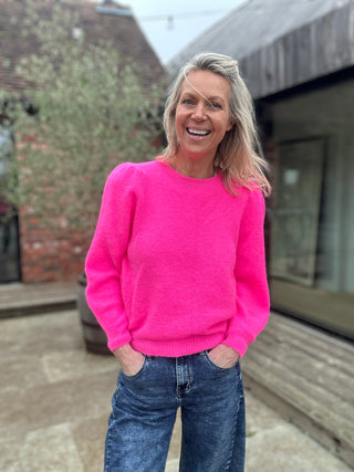 Padam Super Soft, Puff Shoulder Round Neck Jumper, Best Seller - 14 Colours