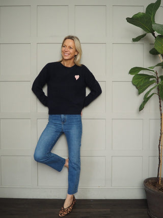 Bloomsbury Straight Leg, High Rise Jeans - Denim Blue