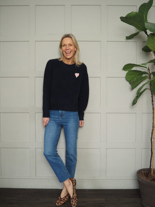 Bloomsbury Straight Leg, High Rise Jeans - Denim Blue