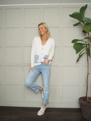 Covent Straight Leg, Mid Rise Jeans - Light Denim, Mid Blue