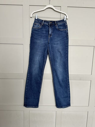 Covent Straight Leg, Mid Rise Jeans - Light Denim, Mid Blue