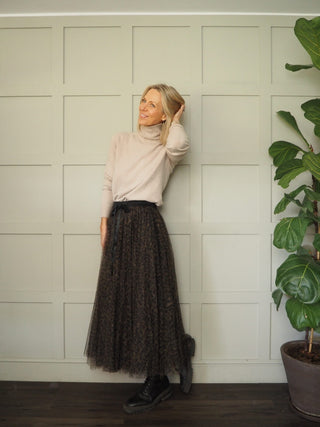 Taz Tulle Skirt with Elasticated Waist and Satin Ribbon - 7 Colours